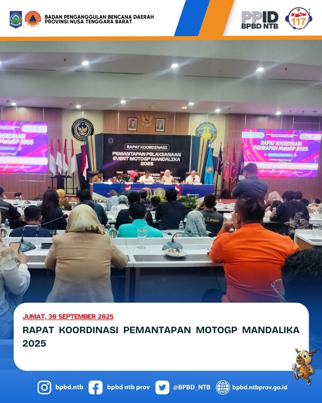 Rapat Koordinasi Pemantapan MotoGP Mandalika 2025