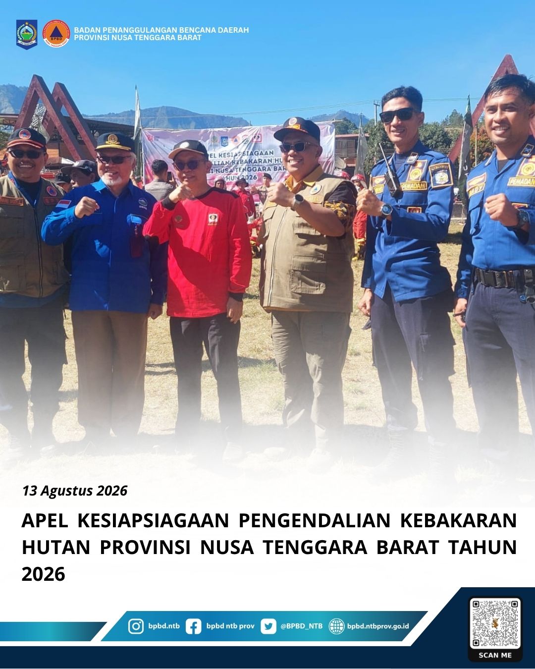 Apel Kesiapsiagaan Pengendalian Kebakaran Hutan Provinsi Nusa Tenggara Barat Tahun 2026