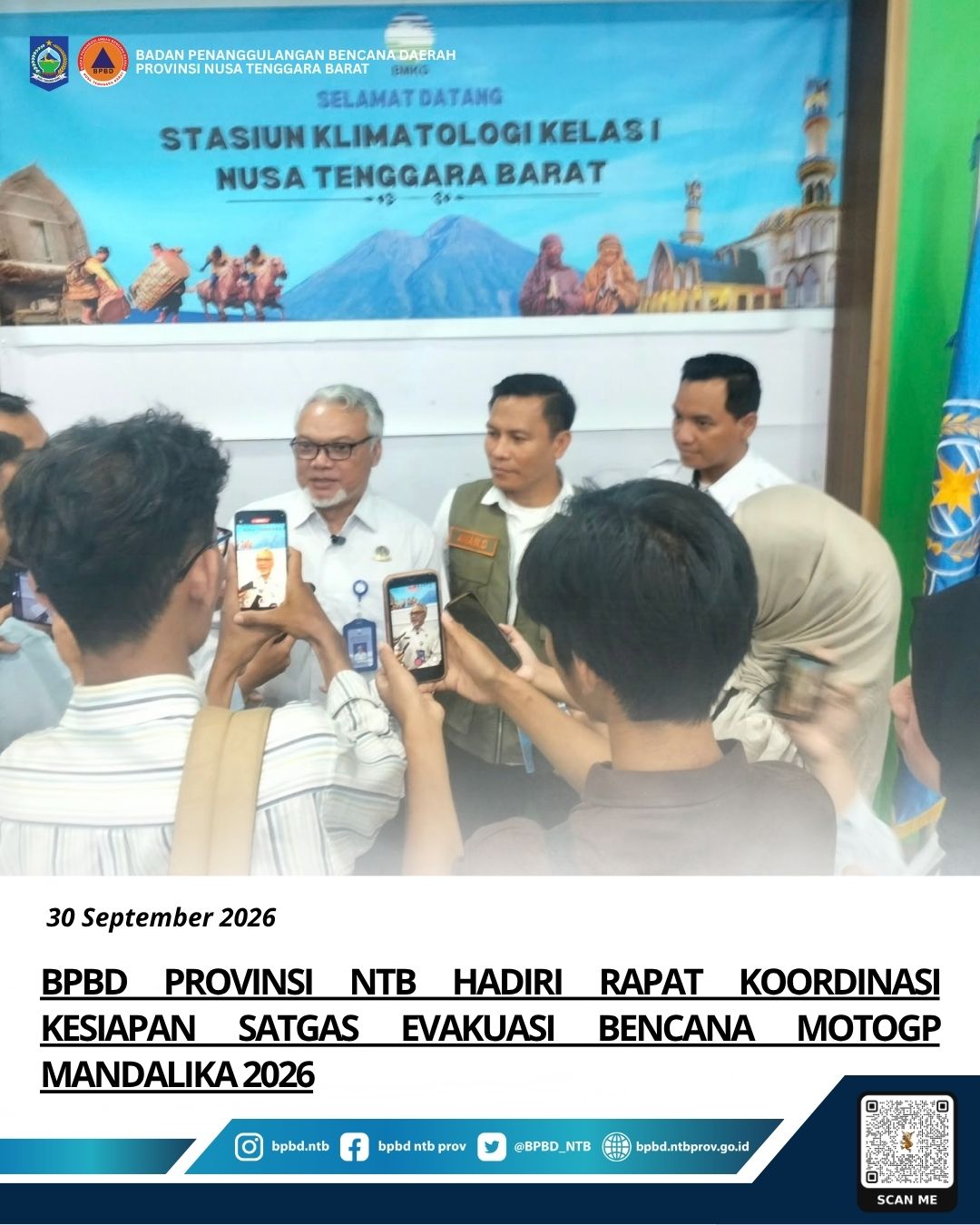 PRESS RELEASE PREDIKSI MUSIM HUJAN TAHUN 2026–2027 PROVINSI NUSA TENGGARA BARAT