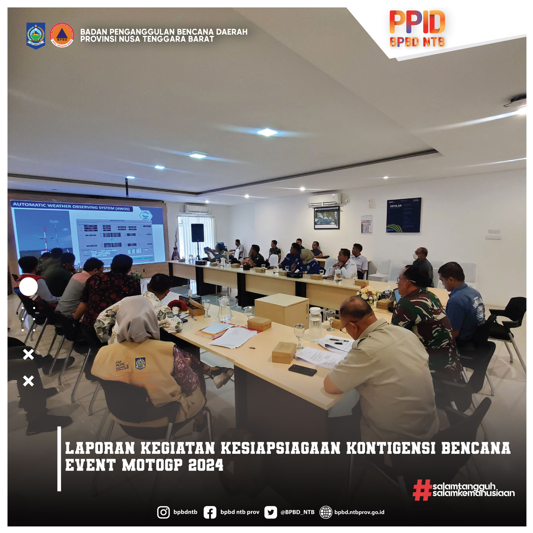 Laporan Kegiatan Kesiapsiagaan Kontigensi Bencana Event MotoGP 2024