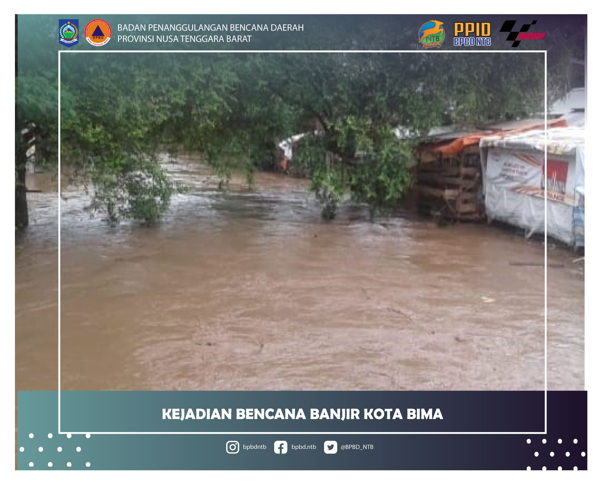 Laporan Kejadian Bencana Banjir Kota Bima (Sabtu, 27 November 2021)