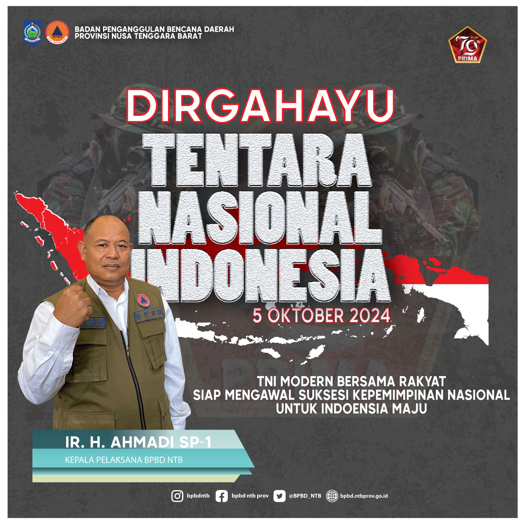 Dirgahayu Tentara Nasional Indonesia (TNI) ke-79 (05 Oktober 2024)