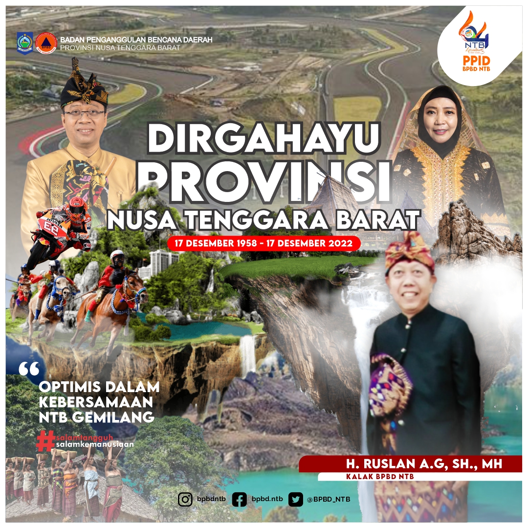 Dirgahyu Provinsi Nusa Tenggara Barat yang Ke-64