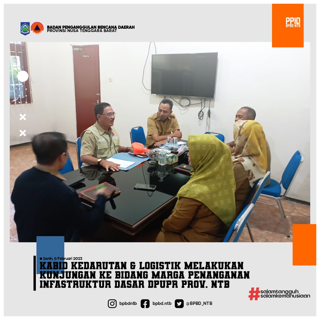 Koordinasi Awal dengan Bidang Marga Penanganan Infrastruktur Dasar dalam Keadaan Darurat Se-NTB