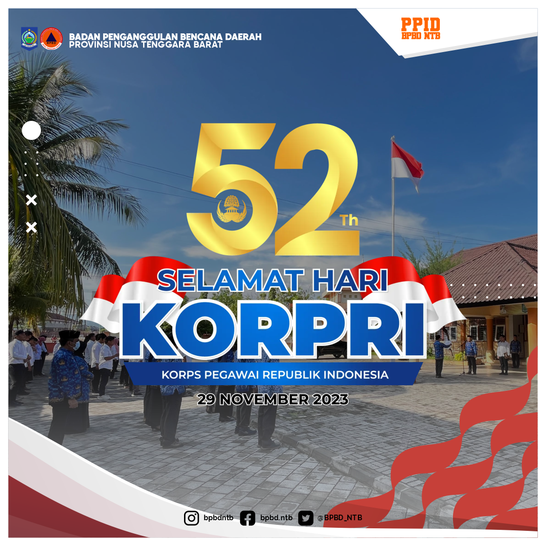 Selamat Memperingati HUT ke-52 Korps Pegawai Republik Indonesia (KORPRI)