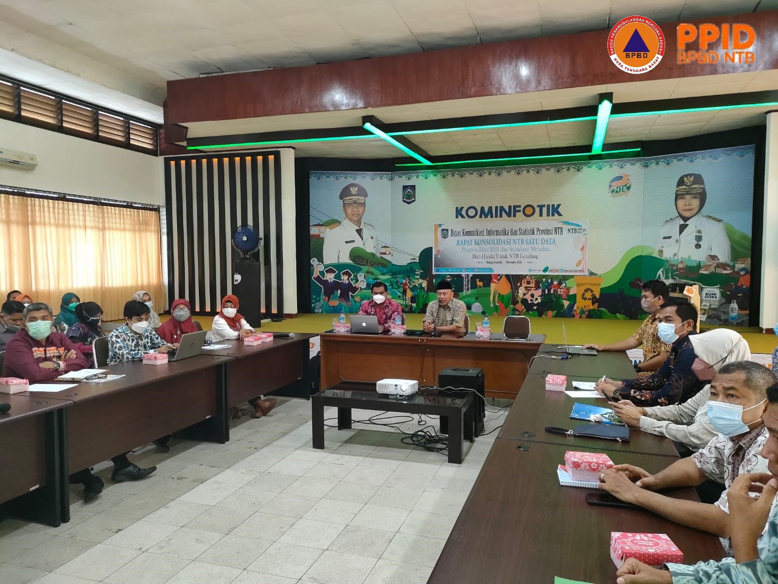 Rapat Konsolidasi NTB Satu Data Tahun 2021