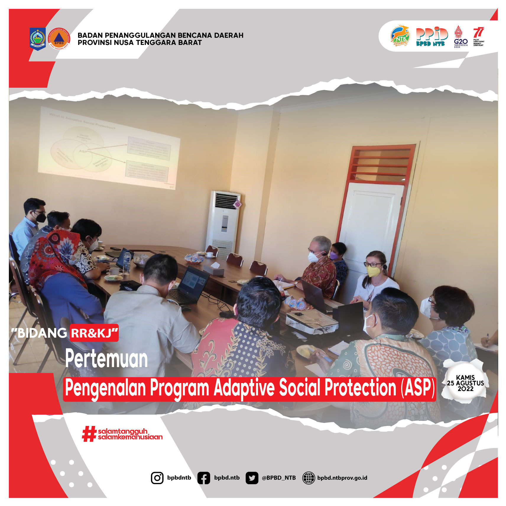 Pertemuan Pengenalan Program Adaptive Social Protection (ASP) (Kamis, 25 Agustus 2022)