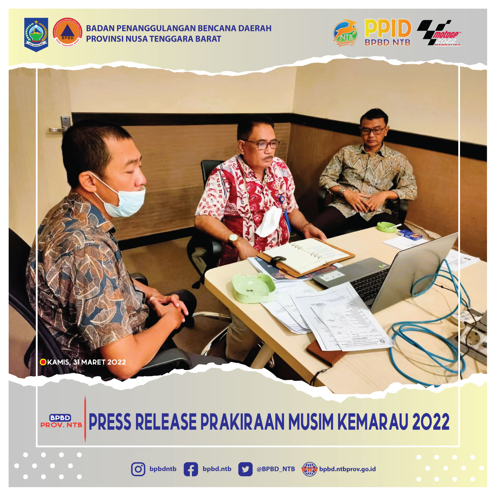 Press Release Prakiraan Musim Kemarau 2022 (Kamis, 31 Maret 2022)