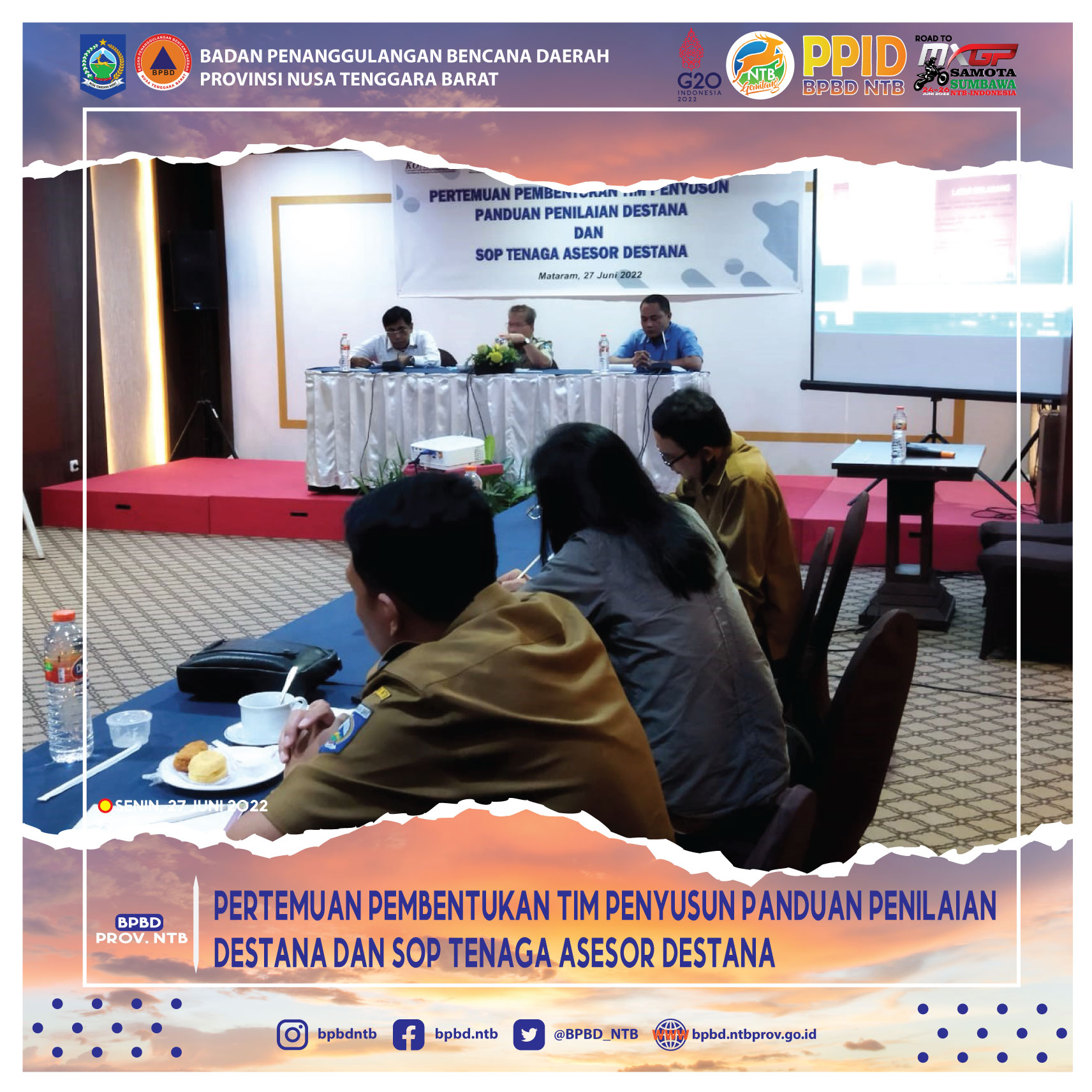 Pertemuan Pembentukan Tim Penyusun Panduan Penilaian Destana dan SOP Tenaga Asesor Destana (Senin, 27 Juni 2022)