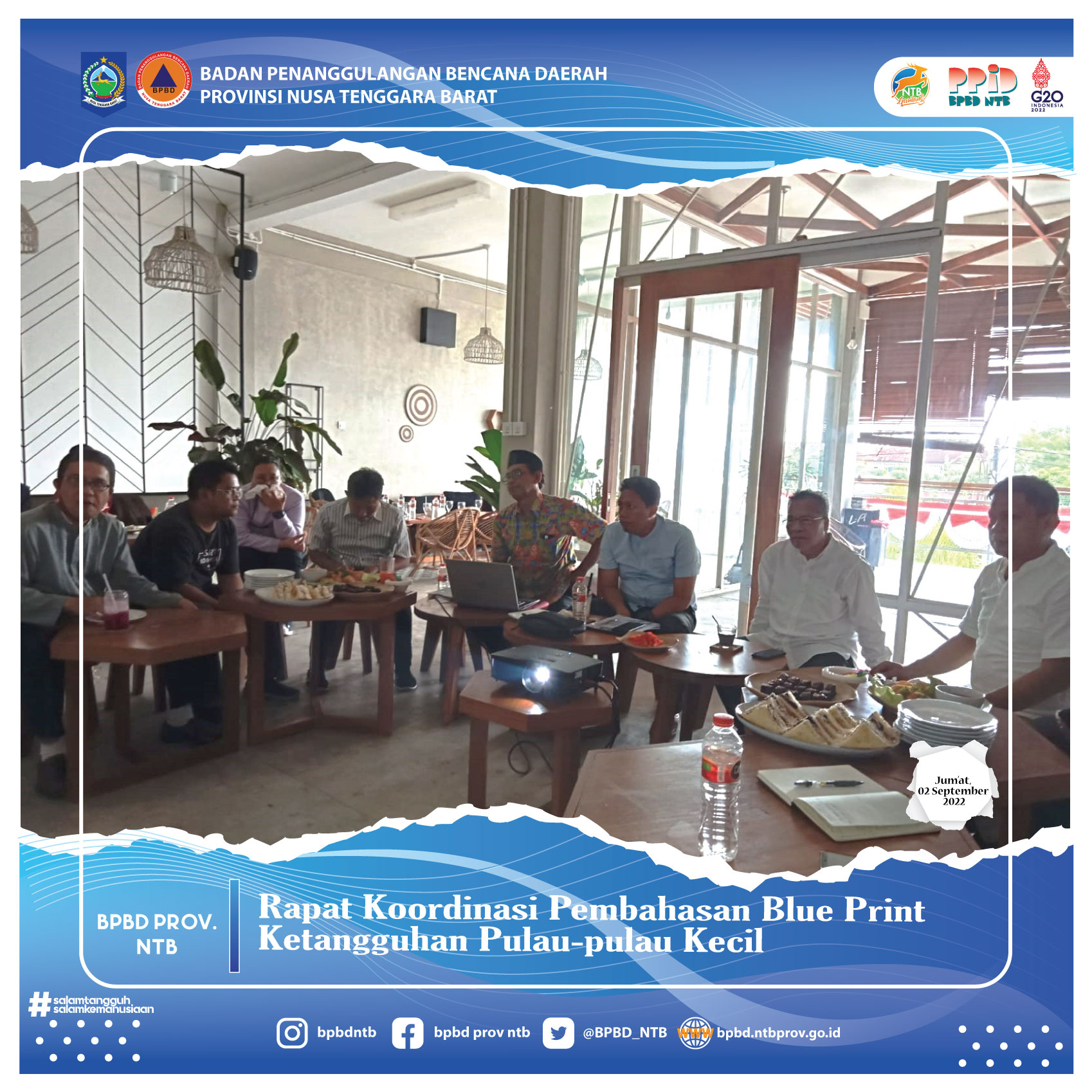 Rapat Koordinasi Pembahasan Blue Print Ketangguhan Pulau-pulau Kecil (Jum'at, 02 September 2022)