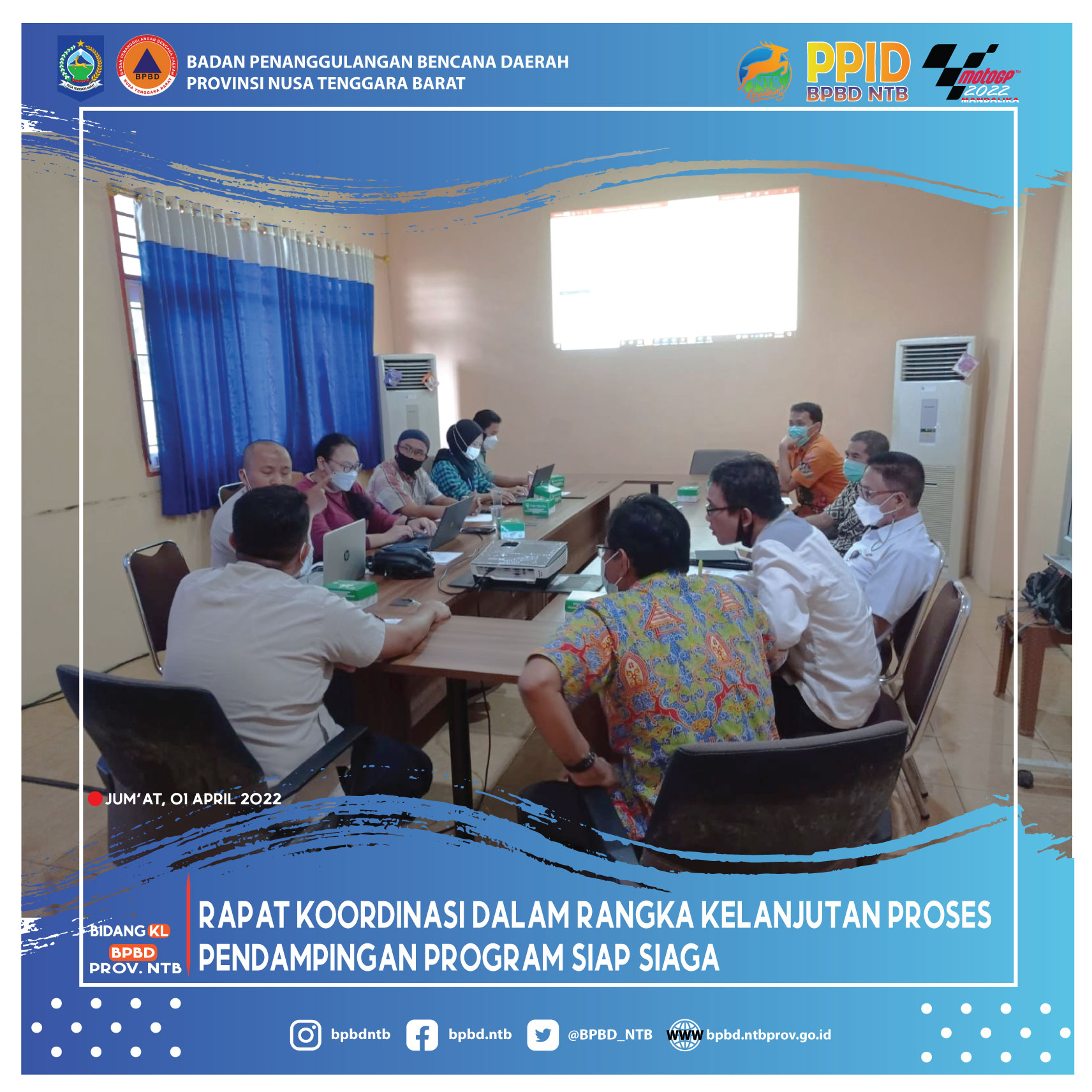 Rapat Koordinasi Dalam Rangka Kelanjutan Proses Pendampingan Program SIAP SIAGA (Jum'at, 01 April 2022)