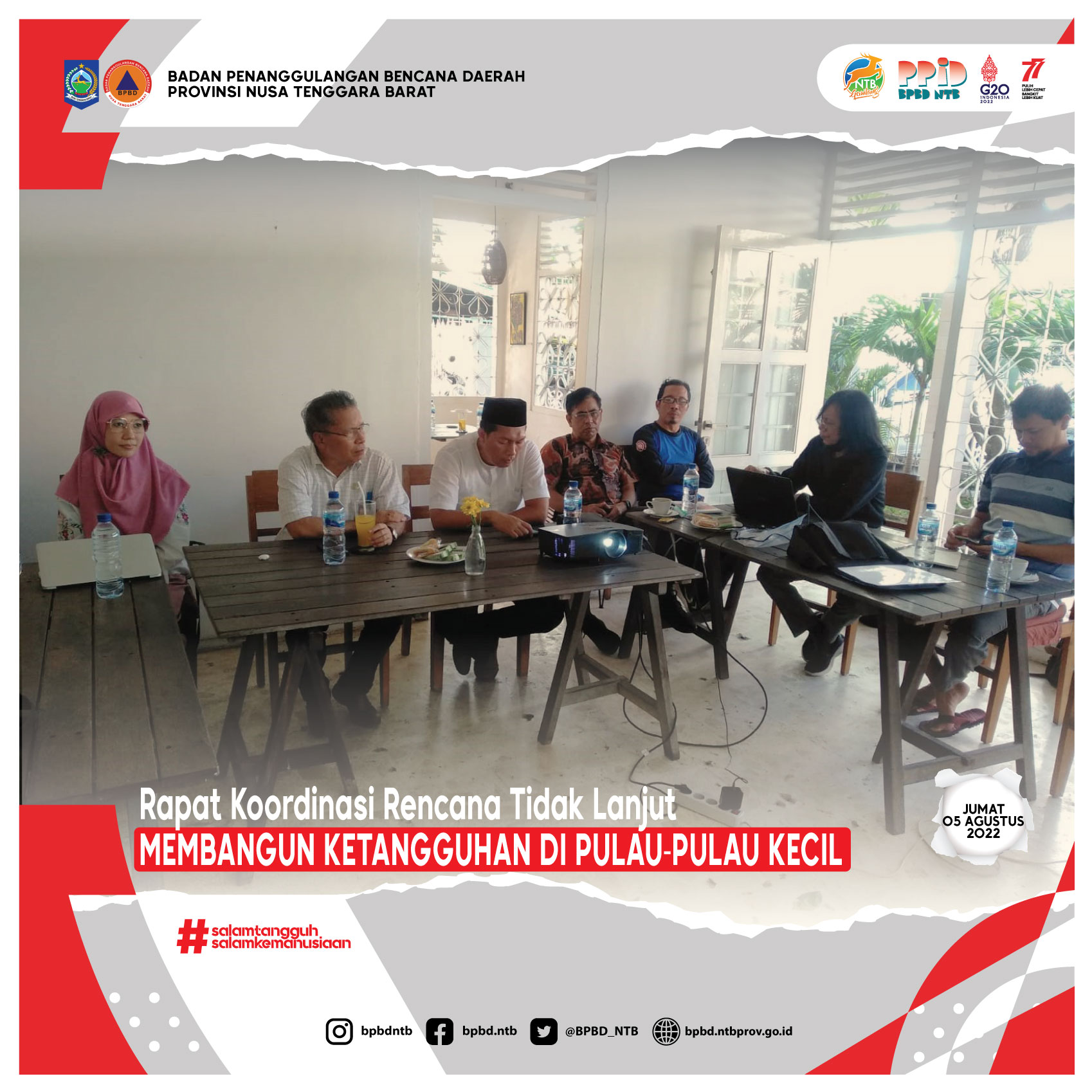 Rapat Koordinasi Rencana Tidak Lanjut Membangun Ketangguhan Di Pulau-pulau Kecil (Jumat,05 Agustus 2022)