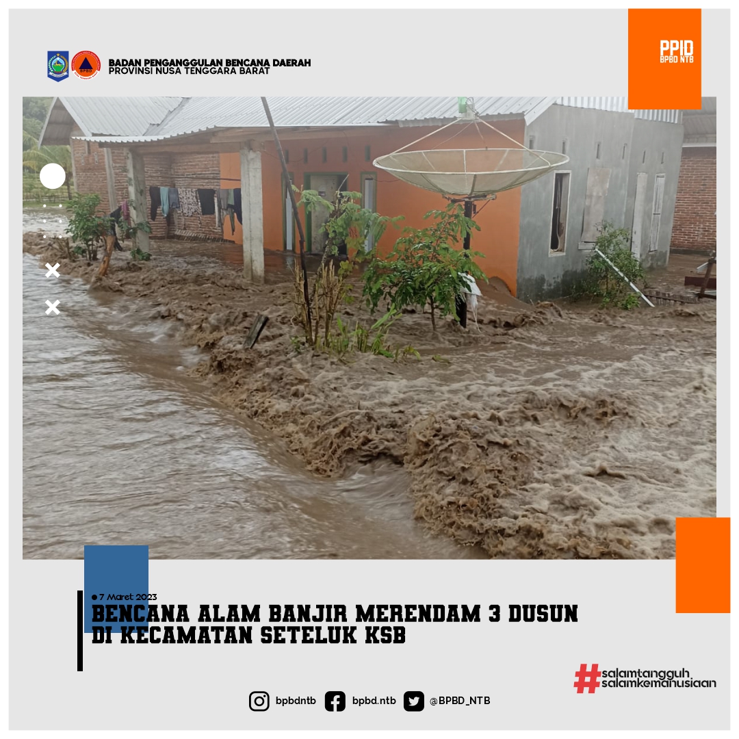 Bencana Alam Banjir di kecamatan seteluk KSB
