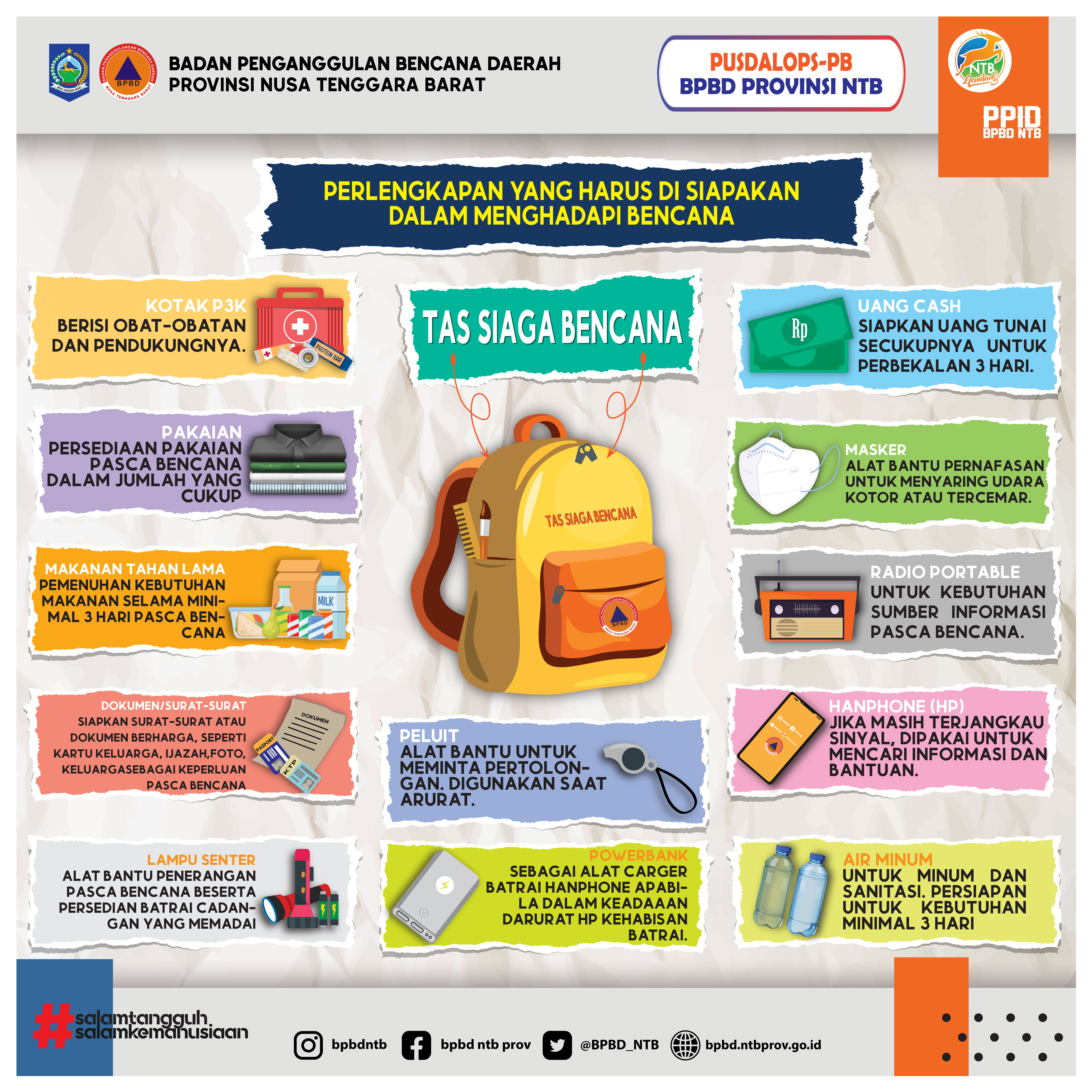 TAS SIAGA BENCANA Agar Kita SIAP UNTUK SELAMAT