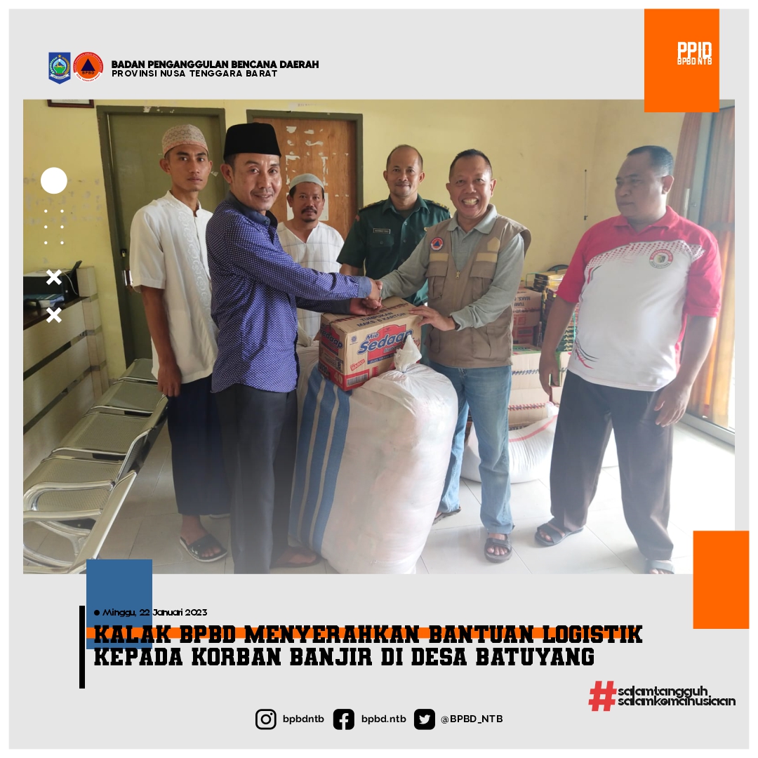 Pendistribusian Bantuan Logistik Kepada Korban Bencana Banjir di Kabupaten Lombok Timur