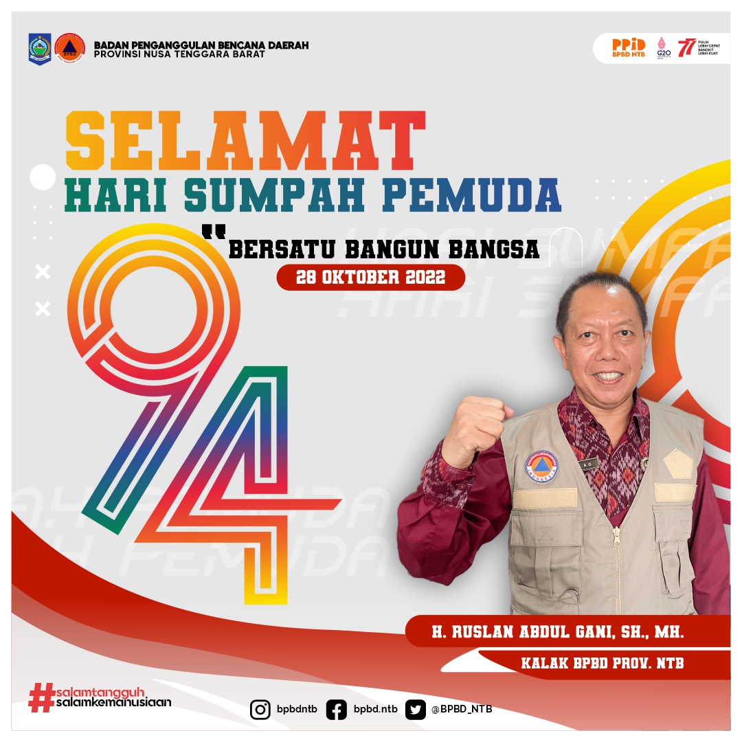 Selamat Hari Sumpah Pemuda Tahun 2022