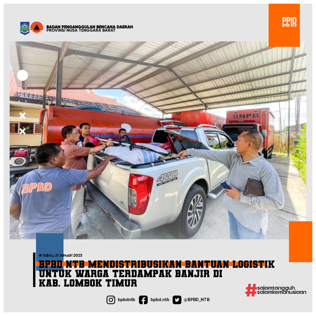 Penyerahan Bantuan Logistik Korban Terdampak Kebakaran Desa Naru Barat Kecamatan Sape Kabupaten Bima