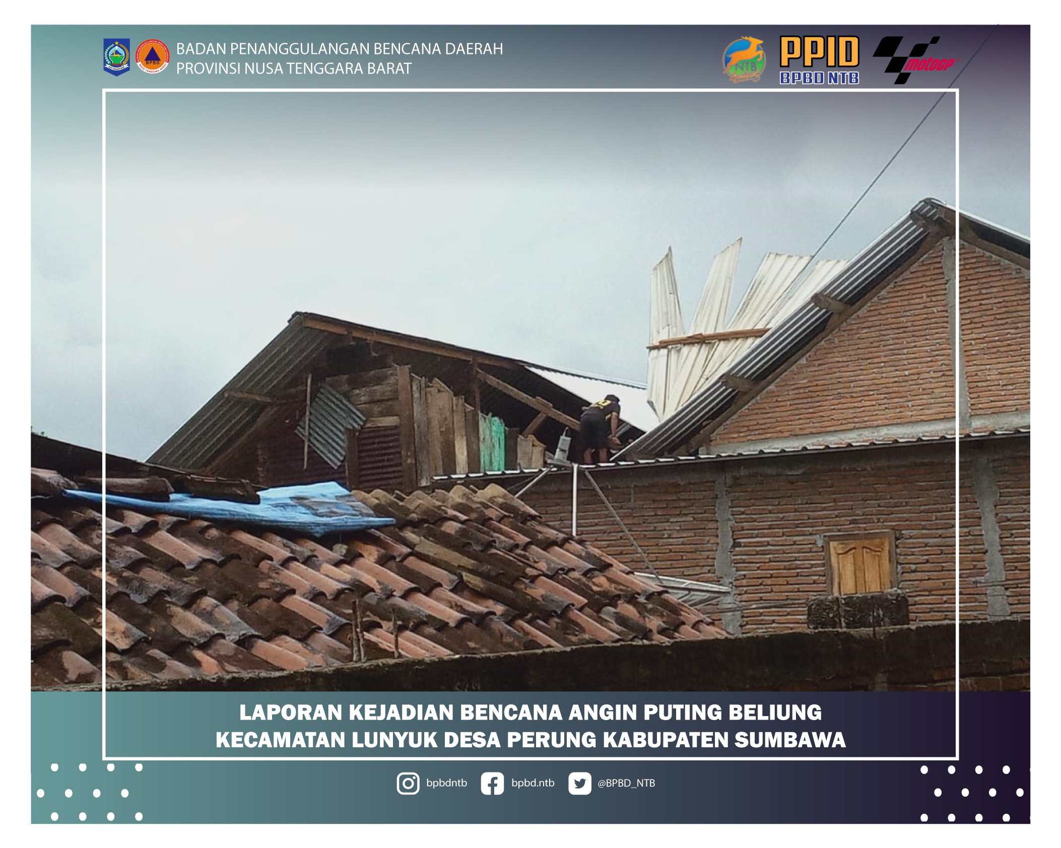 Laporan Kejadian Bencana Angin Puting Beliung Kabupaten Sumbawa