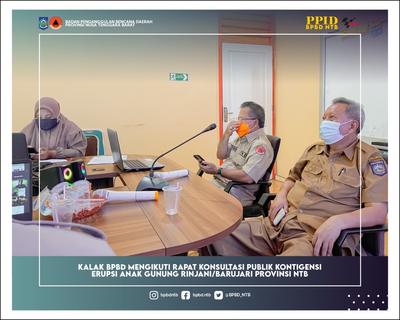 Konsultasi Publik Rencana Kontigensi Erupsi Gunung Rinjani/Barujari Adaptasi Covid-19 