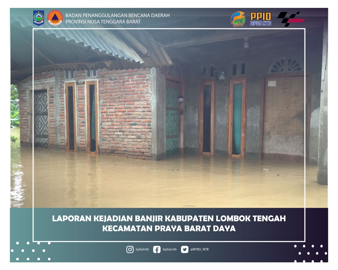 Laporan Kejadian Bencana Banjir Kabupaten Lombok Tengah