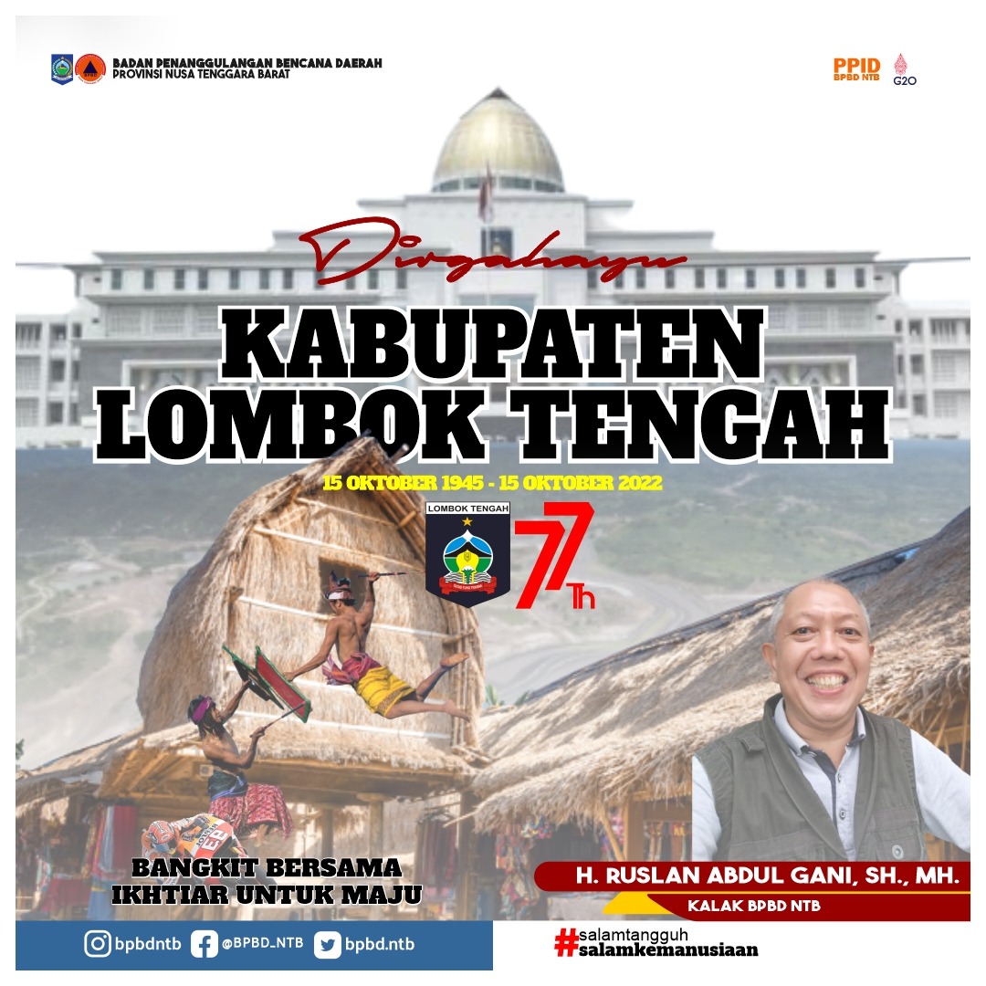Dirgahayu Kabupaten Lombok Tengah yang Ke-77