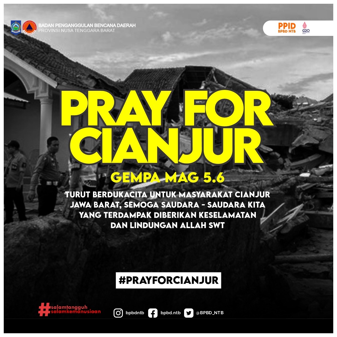 Turut Berduka Cita kepada Korban Bencana Gempa Bumi di Cianjur, Jawa Barat