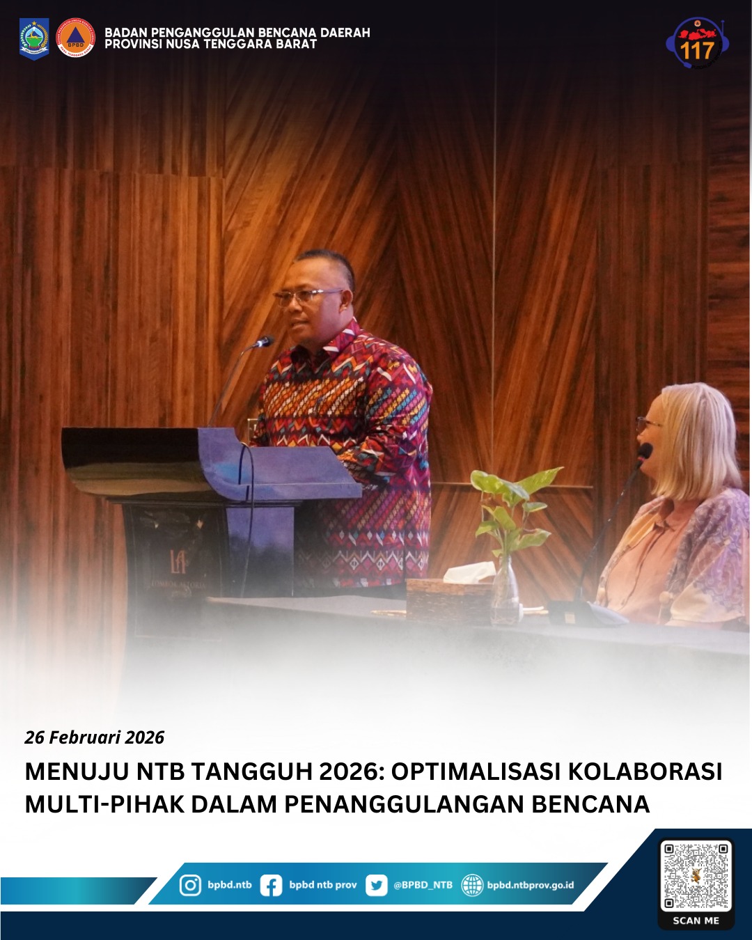 Menuju NTB Tangguh 2026: Optimalisasi Kolaborasi Multi-Pihak dalam Penanggulangan Bencana