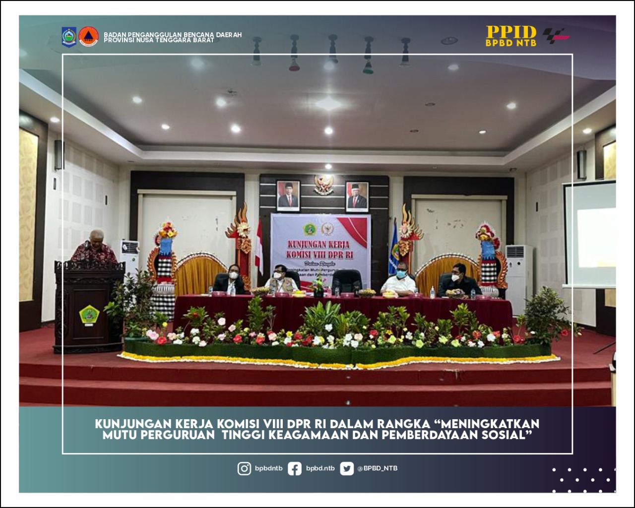 Kunjungan Kerja Komisi VIII DPR RI di STAH NTB