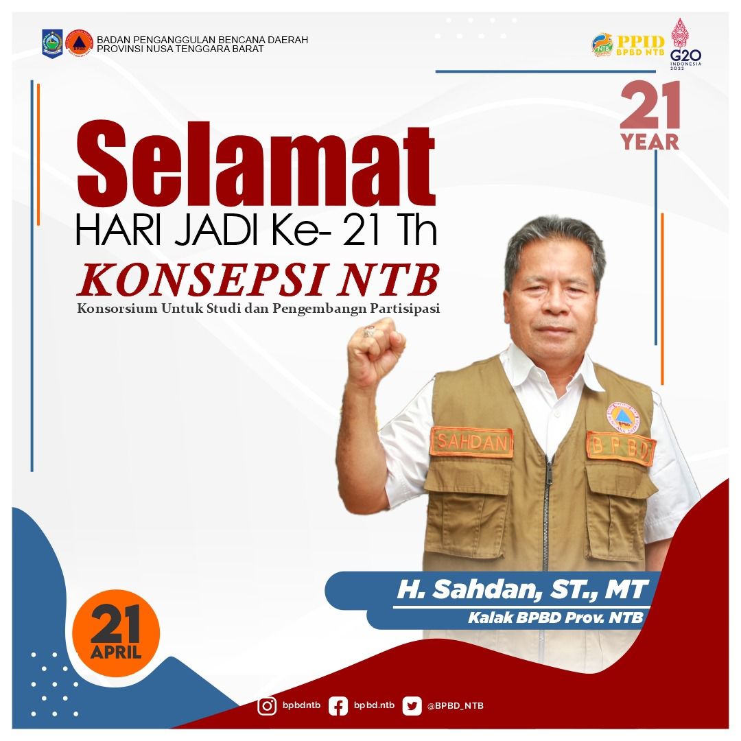 Selamat Hari Jadi Konsepsi NTB ke-21 2022