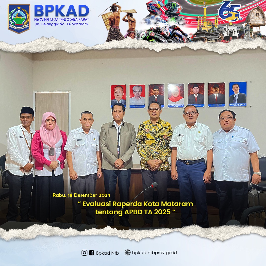 Evaluasi Rancangan Peraturan Daerah Kota Mataram tentang APBD TA 2025