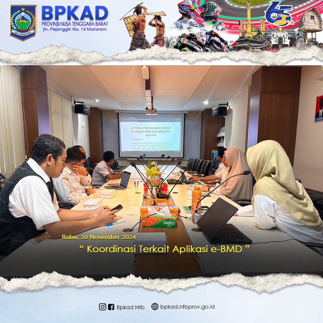 Koordinasi Terkait Aplikasi E-BMD