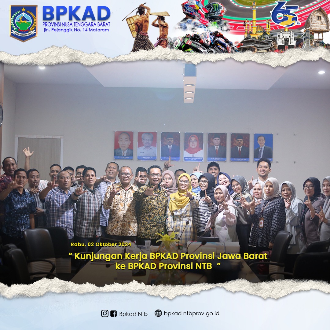 Kunjungan Kerja BPKAD Provinsi Jawa Barat ke BPKAD Provinsi NTB