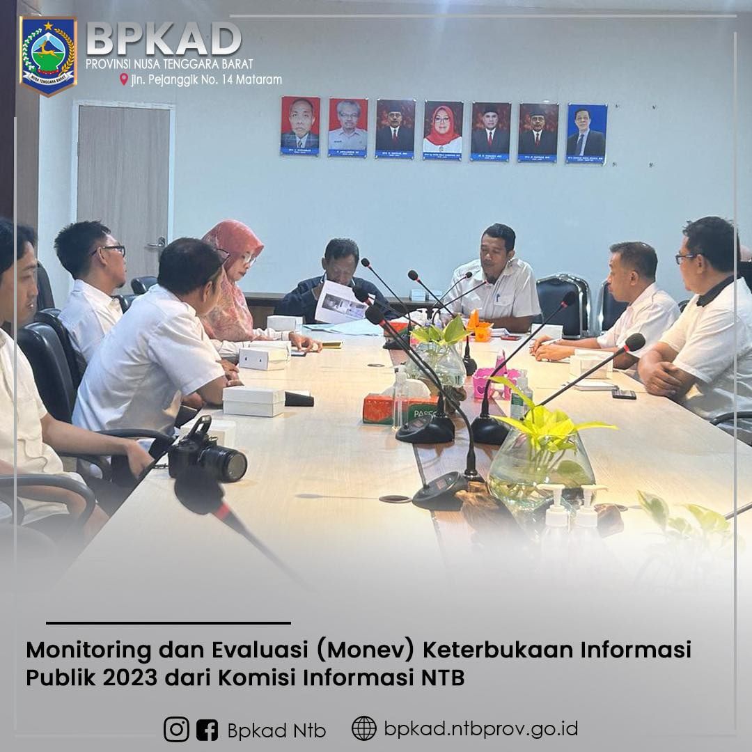 Monitoring dan Evaluasi Keterbukaan Informasi Publik tahun 2023