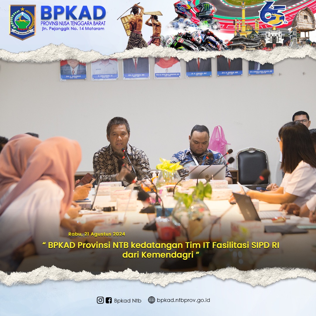 BPKAD Provinsi NTB Kedatangan Tim IT Fasilitasi SIPD RI dari Kemendagri