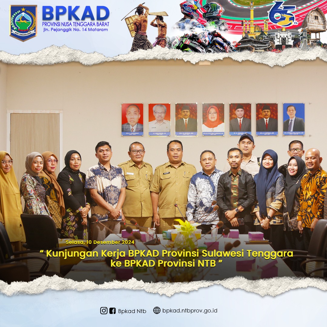 Kunjungan Kerja BPKAD Provinsi Sulawesi Tenggara ke BPKAD Provinsi NTB