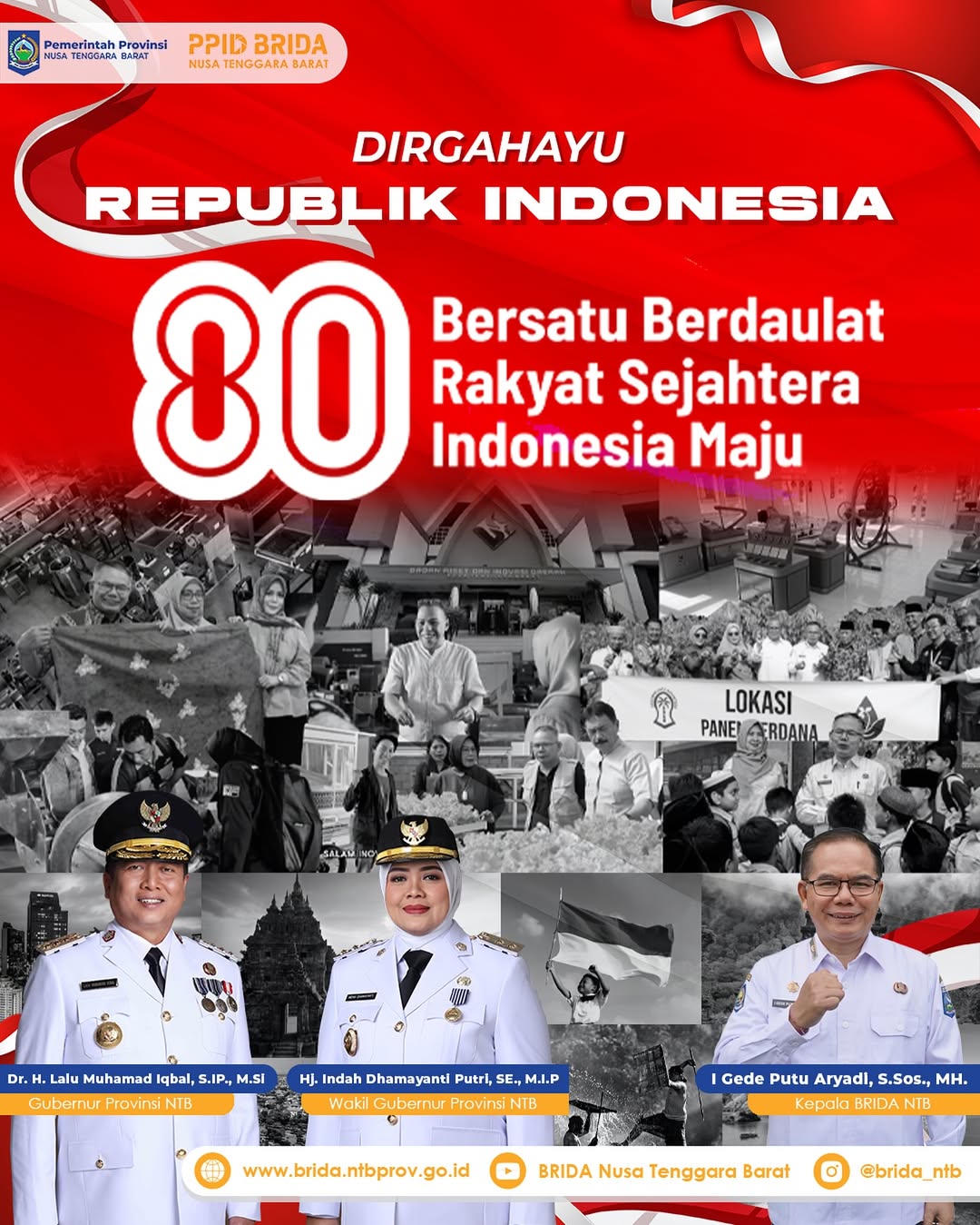 Dirgahayu Republik Indonesia ke-80, Bersatu Berdaulat, Rakyat Sejahtera, Indonesia Maju