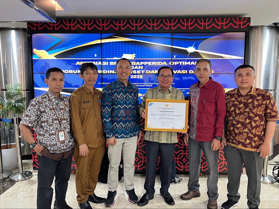 Gubernur NTB Raih Penghargaan Nasional, BRIDA Optimal Tahun 2025