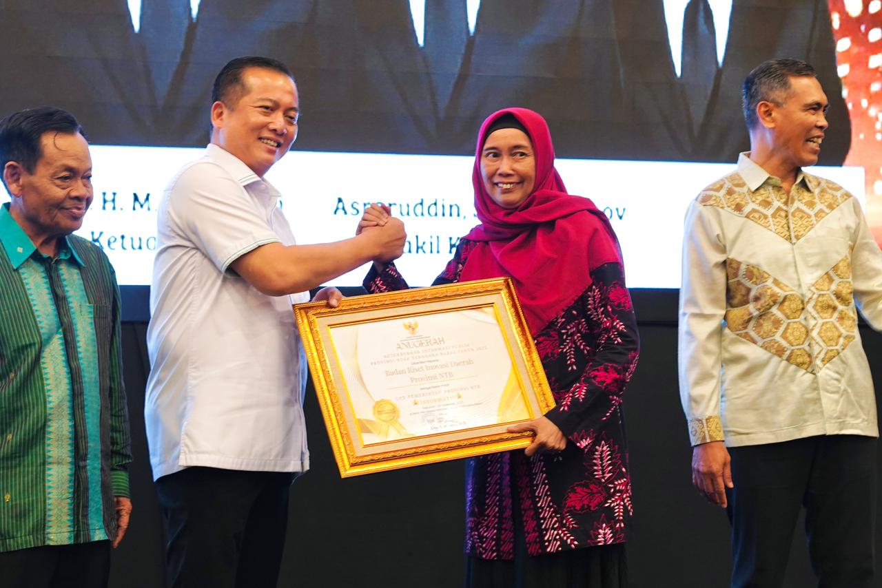 BRIDA NTB Raih Predikat Informatif Pada Anugerah Keterbukaan Informasi Publik Tahun 2025