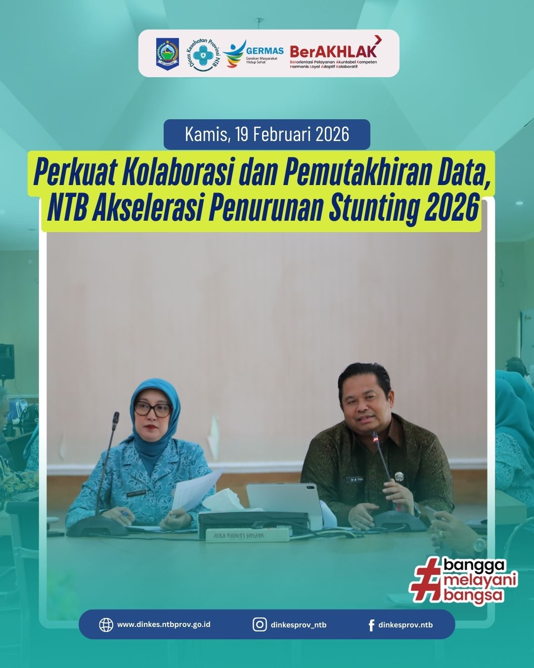Perkuat Kolaborasi dan Pemutakhiran Data, NTB Akselerasi Penurunan Stunting 2026