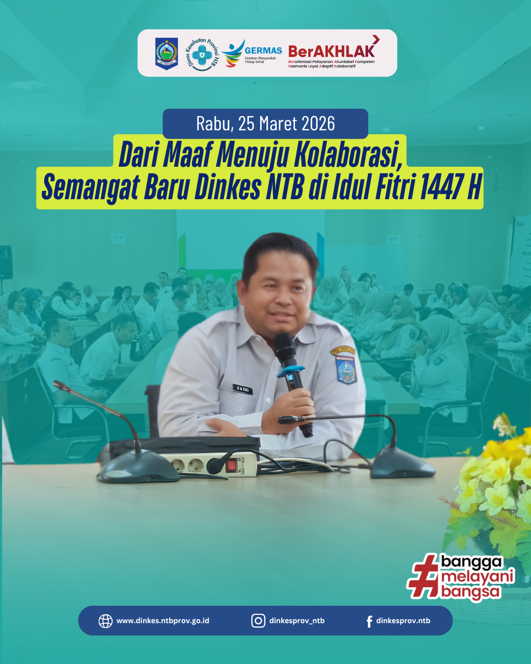 Dari Maaf Menuju Kolaborasi, Semangat Baru Dinkes NTB di Idul Fitri 1447 H
