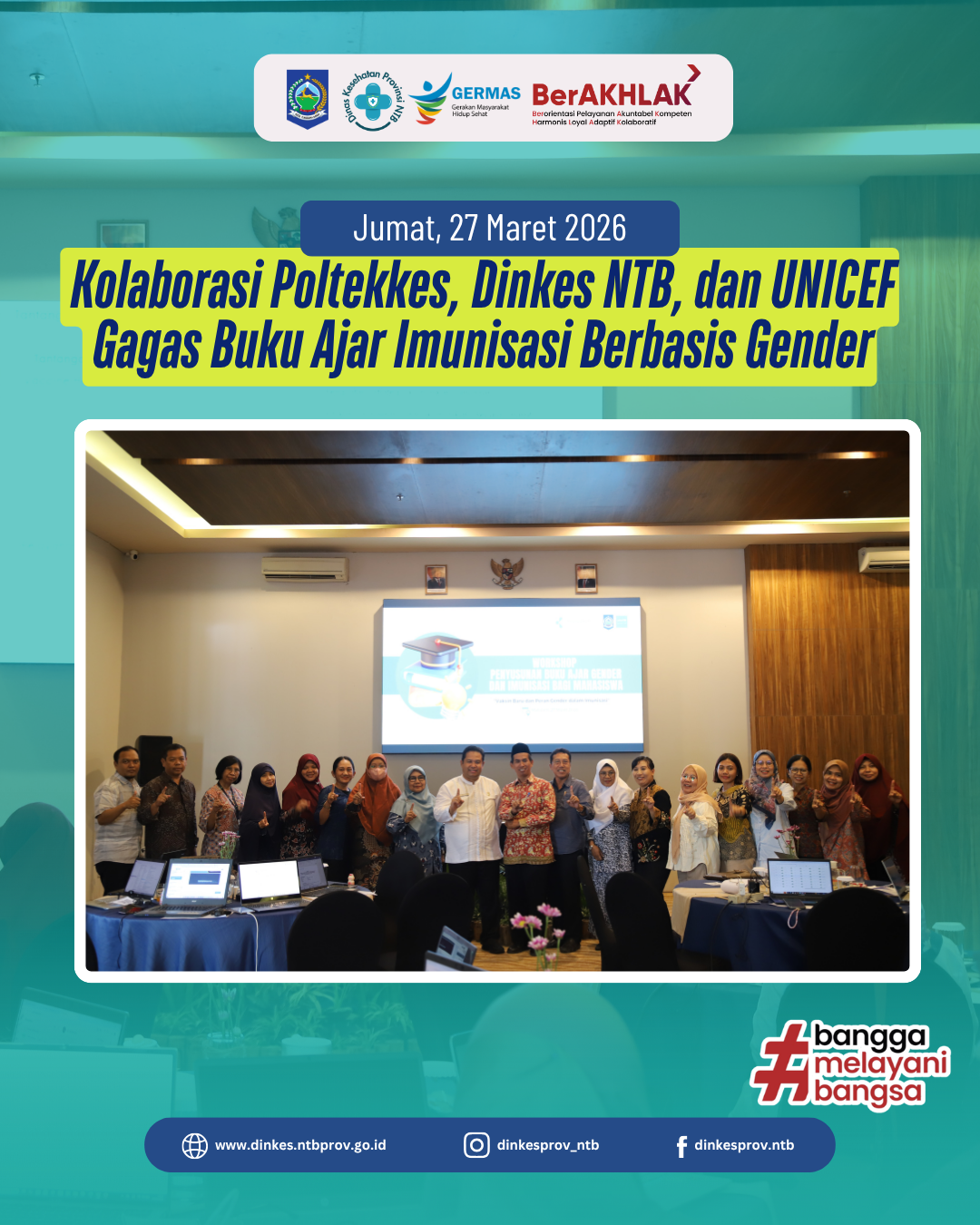 Kolaborasi Poltekkes, Dinkes NTB, dan UNICEF Gagas Buku Ajar Imunisasi Berbasis Gender