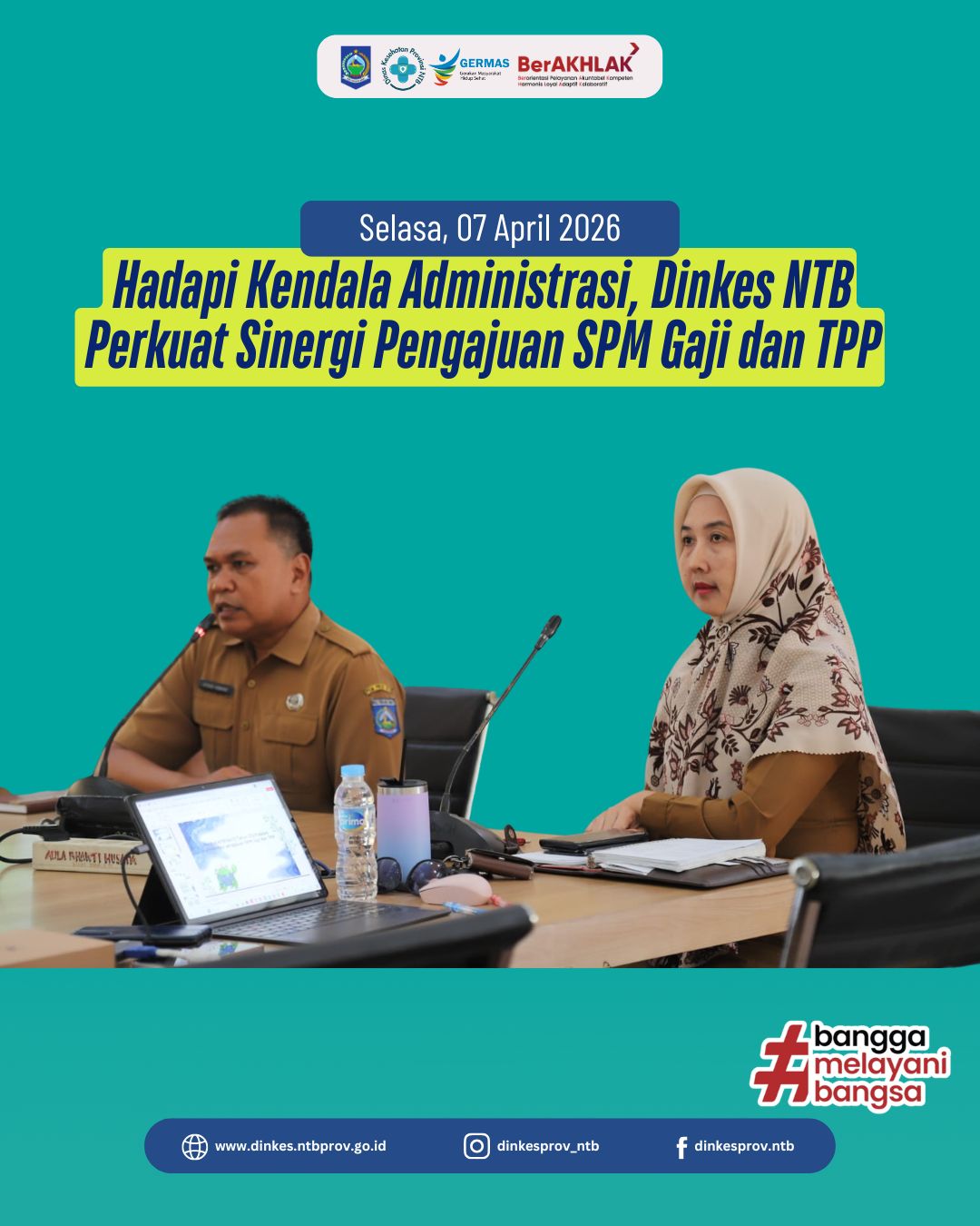 Hadapi Kendala Administrasi, Dinkes NTB Perkuat Sinergi Pengajuan SPM Gaji dan TPP