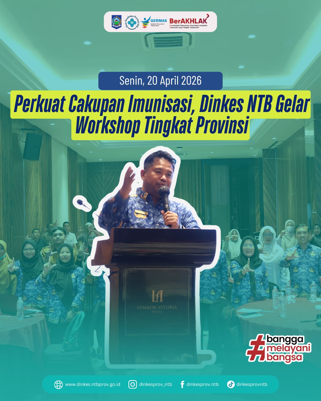 Perkuat Cakupan Imunisasi, Dinkes NTB Gelar Workshop Tingkat Provinsi