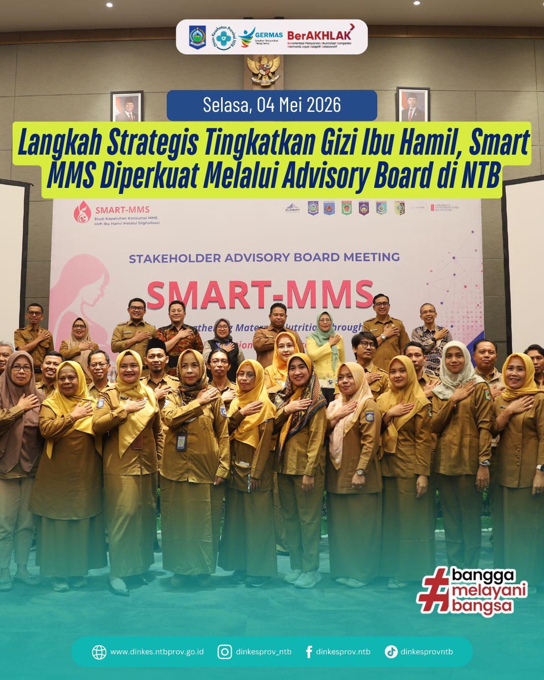 Langkah Strategis Tingkatkan Gizi Ibu Hamil, Smart MMS Diperkuat Melalui Advisory Board di NTB
