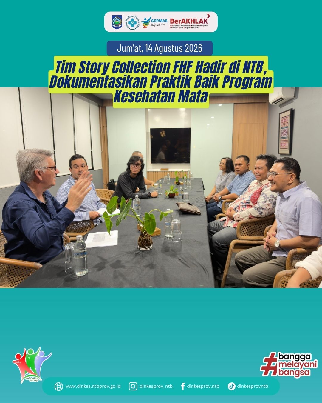 Tim Story Collection FHF Hadir di NTB, Dokumentasikan Praktik Baik Program Kesehatan Mata