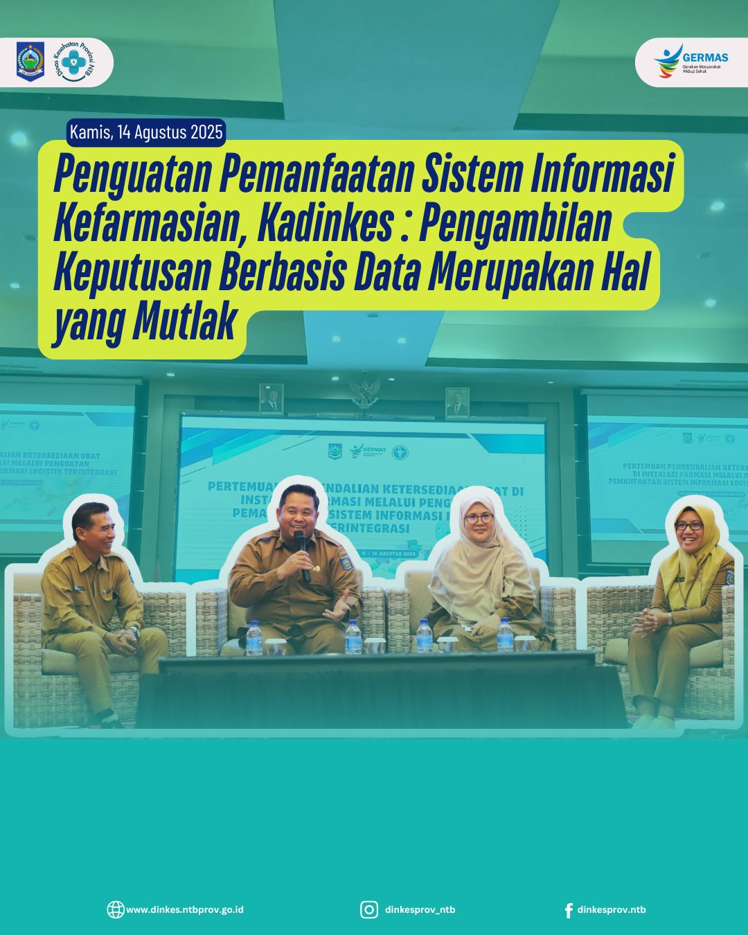 Penguatan Pemanfaatan Sistem Informasi Kefarmasian, Kadinkes : Pengambilan Keputusan Berbasis Data Merupakan Hal yang Mutlak