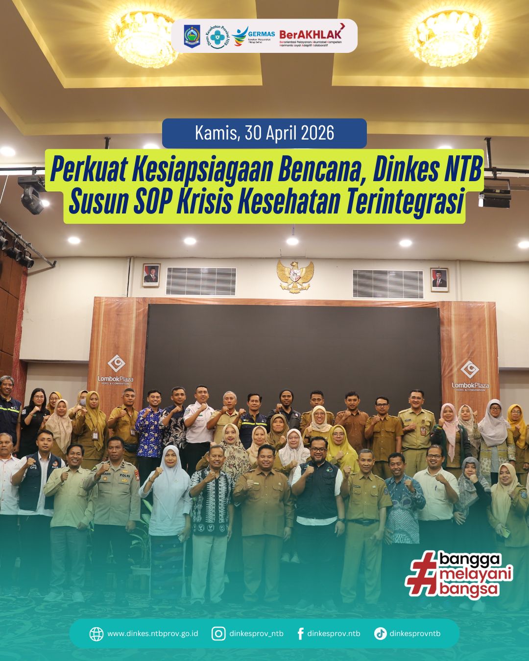 Perkuat Kesiapsiagaan Bencana, Dinkes NTB Susun SOP Krisis Kesehatan Terintegrasi