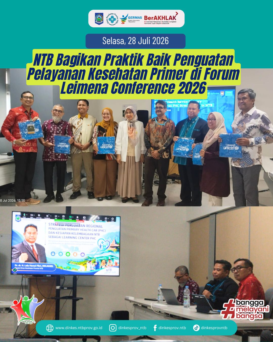 NTB Bagikan Praktik Baik Penguatan Pelayanan Kesehatan Primer di Forum Leimena Conference 2026