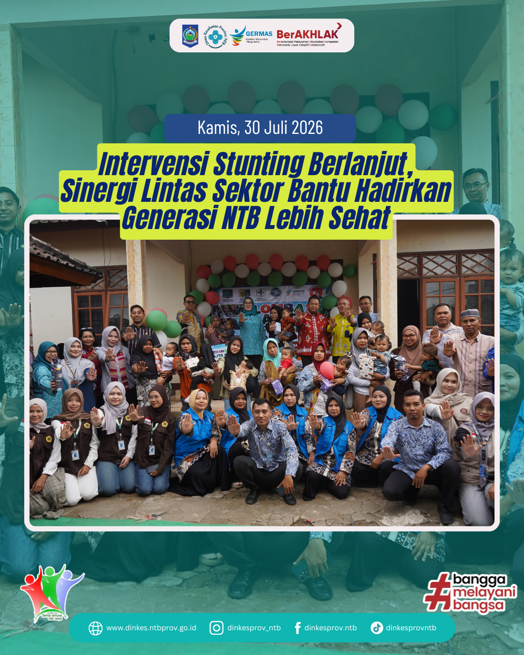 Intervensi Stunting Berlanjut, Sinergi Lintas Sektor Bantu Hadirkan Generasi NTB Lebih Sehat