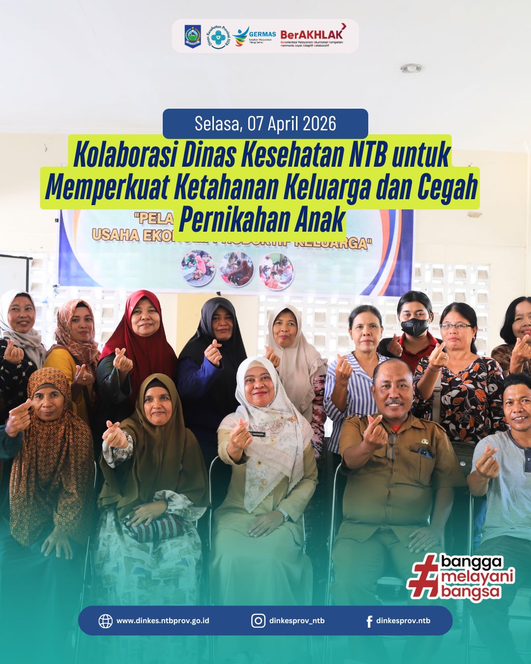 Kolaborasi Dinas Kesehatan NTB untuk Memperkuat Ketahanan Keluarga dan Cegah Pernikahan Anak